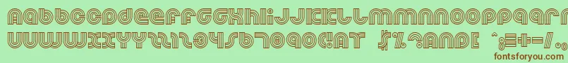 Dreamlan Font – Brown Fonts on Green Background