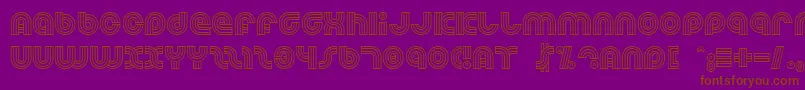 Dreamlan Font – Brown Fonts on Purple Background