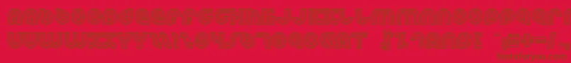 Dreamlan Font – Brown Fonts on Red Background