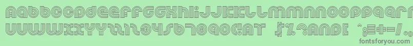 Dreamlan Font – Gray Fonts on Green Background