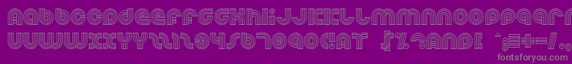 Dreamlan-Schriftart – Graue Schriften auf violettem Hintergrund