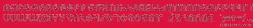 Dreamlan Font – Gray Fonts on Red Background