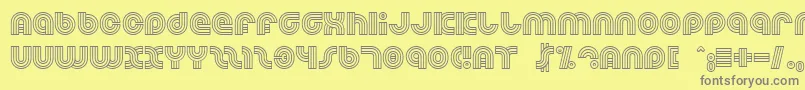 Dreamlan Font – Gray Fonts on Yellow Background