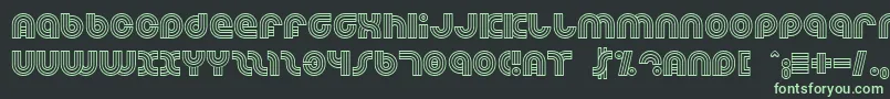 Dreamlan Font – Green Fonts on Black Background