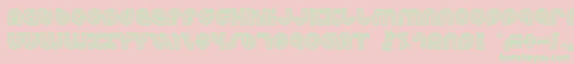 Dreamlan Font – Green Fonts on Pink Background
