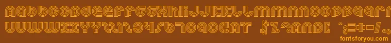 Dreamlan Font – Orange Fonts on Brown Background