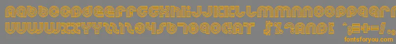 Dreamlan Font – Orange Fonts on Gray Background