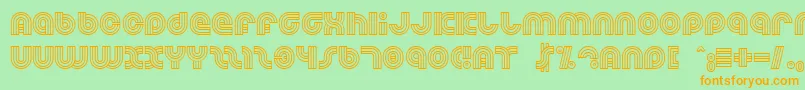 Dreamlan Font – Orange Fonts on Green Background