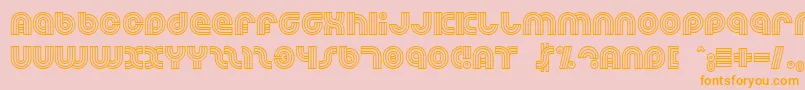 Dreamlan Font – Orange Fonts on Pink Background