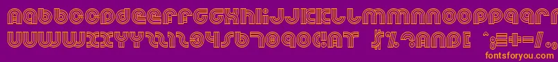Dreamlan Font – Orange Fonts on Purple Background
