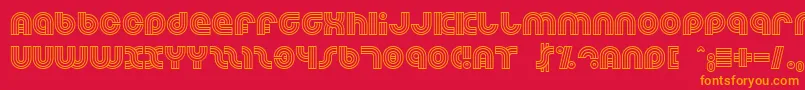 Dreamlan Font – Orange Fonts on Red Background