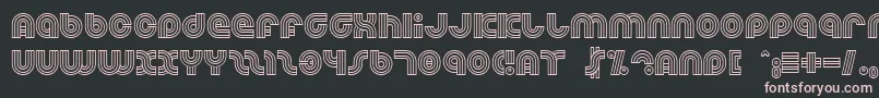 Dreamlan-fontti – vaaleanpunaiset fontit mustalla taustalla