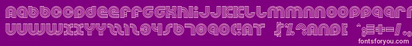 Dreamlan Font – Pink Fonts on Purple Background