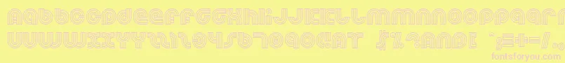 Dreamlan Font – Pink Fonts on Yellow Background