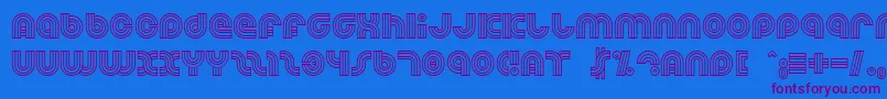 Dreamlan Font – Purple Fonts on Blue Background