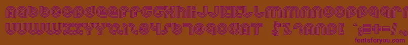 Dreamlan Font – Purple Fonts on Brown Background