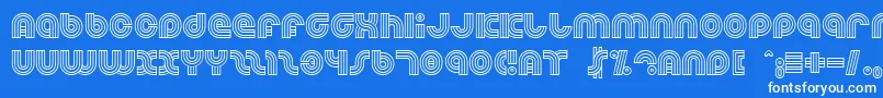 Dreamlan Font – White Fonts on Blue Background