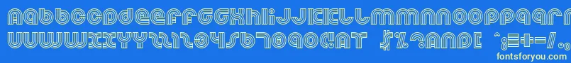 Dreamlan Font – Yellow Fonts on Blue Background