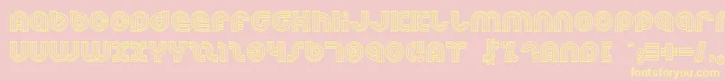 Dreamlan Font – Yellow Fonts on Pink Background