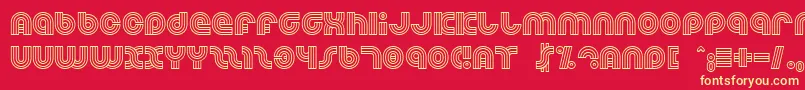 Dreamlan Font – Yellow Fonts on Red Background