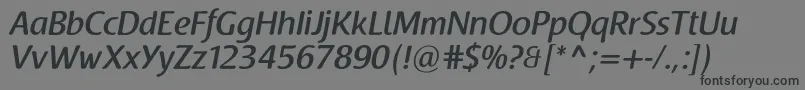 RaspoutinemediumTb Font – Black Fonts on Gray Background