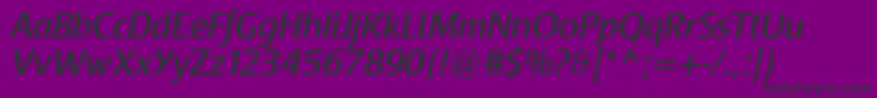 RaspoutinemediumTb Font – Black Fonts on Purple Background
