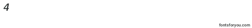 RaspoutinemediumTb-Schriftart – Schriften für die Ziffer 4