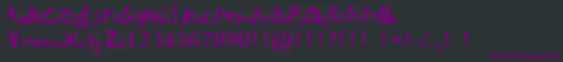 DavideurofaneurovisionBold Font – Purple Fonts on Black Background
