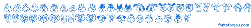 Więcej informacji o czcionce KimsToons Czcionka KimsToons – niebieskie czcionki