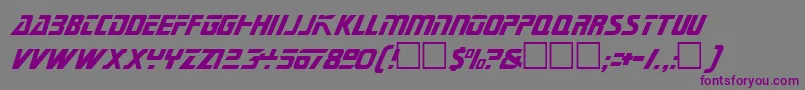 Шрифт GenerationsPlain – фиолетовые шрифты на сером фоне