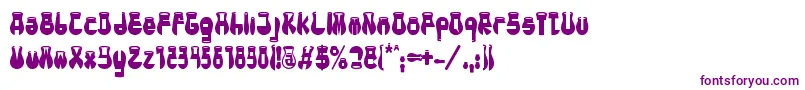 Шрифт CotocityBold – фиолетовые шрифты на белом фоне
