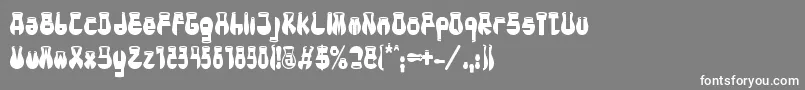 CotocityBold Font – White Fonts on Gray Background