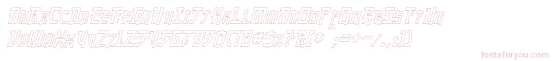 MangaHollowItalic Font – Pink Fonts on White Background