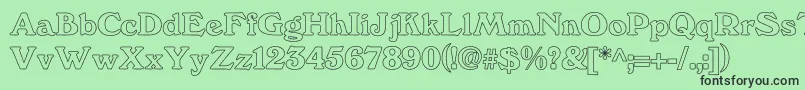 More about Windsordemi.FogHollow Font Windsordemi.FogHollow Font – Black Fonts on Green Background