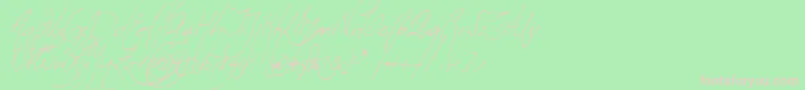 Milonguita Font – Pink Fonts on Green Background