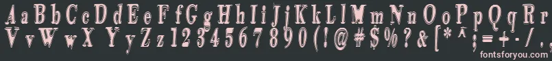 Tidelagskoprofag Font – Pink Fonts on Black Background