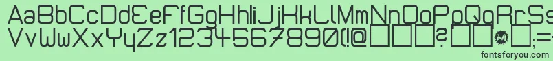 Шрифт MicromiepsDiet – чёрные шрифты на зелёном фоне