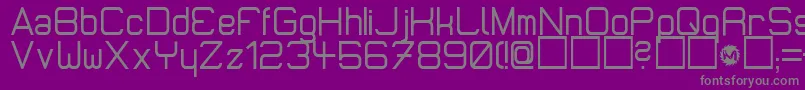 フォントMicromiepsDiet – 紫の背景に灰色の文字