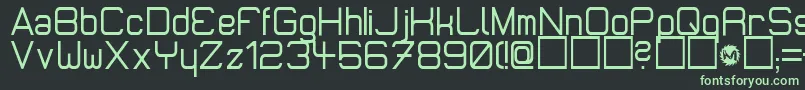 MicromiepsDiet Font – Green Fonts on Black Background