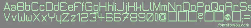 Шрифт MicromiepsDiet – зелёные шрифты на сером фоне
