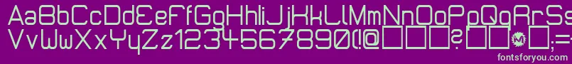 Шрифт MicromiepsDiet – зелёные шрифты на фиолетовом фоне