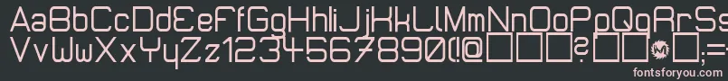 Шрифт MicromiepsDiet – розовые шрифты на чёрном фоне