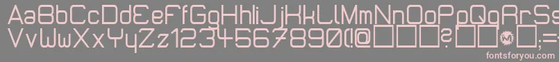 MicromiepsDiet-fontti – vaaleanpunaiset fontit harmaalla taustalla