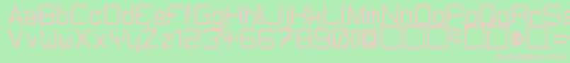 Шрифт MicromiepsDiet – розовые шрифты на зелёном фоне