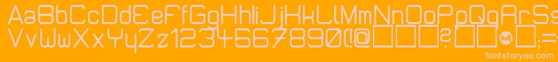 MicromiepsDiet Font – Pink Fonts on Orange Background
