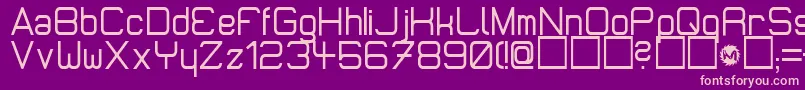 MicromiepsDiet-fontti – vaaleanpunaiset fontit violetilla taustalla