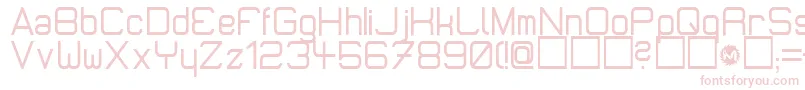 Шрифт MicromiepsDiet – розовые шрифты на белом фоне