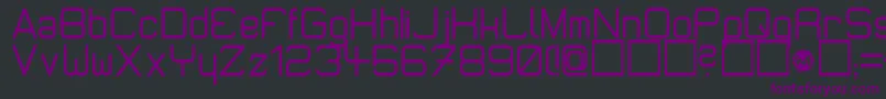 Шрифт MicromiepsDiet – фиолетовые шрифты на чёрном фоне
