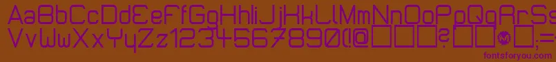 MicromiepsDiet Font – Purple Fonts on Brown Background
