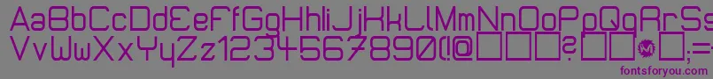 MicromiepsDiet Font – Purple Fonts on Gray Background